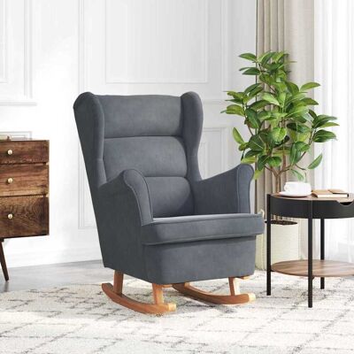 vidaXL Keinutuoli tyynyllä Tumma harmaa 92 x 71 x 100 cm vaneri vidaXL Keinutuoli tyynyllä Tumma harmaa 92 x 71 x 100 cm vaneri