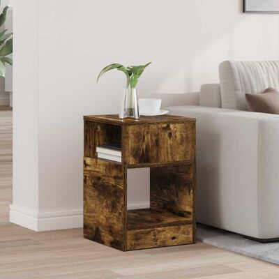 vidaXL Päätypöytä Savupähkinä 30,5 x 30 x 45 cm Tekninen puu vidaXL Päätypöytä Savupähkinä 30,5 x 30 x 45 cm Tekninen puu