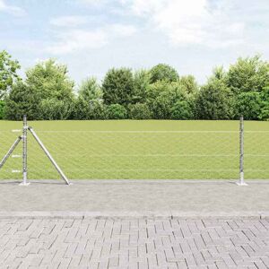 vidaXL Hitsattu metalliverkkoaita betoni-juurella 50 x 0,4 m (L x K) vidaXL Hitsattu metalliverkkoaita betoni-juurella 50 x 0,4 m (L x K)