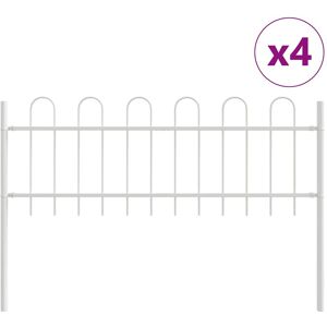 vidaXL Puutarhalauta 6.8x0.6m Teräs Valkoinen vidaXL Puutarhalauta 6.8x0.6m Teräs Valkoinen
