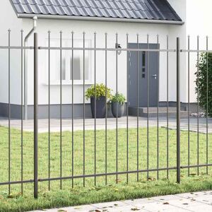 vidaXL - Pihan aita Spearan piikki harmaa 13,6x1,5 m - Aita-paneeli vidaXL - Pihan aita Spearan piikki harmaa 13,6x1,5 m - Aita-paneeli