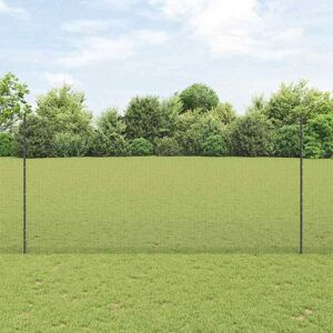 vidaXL Taitettu langanaita pylväällä 50 x 1,5 m PVC-pinnoitettu teräs vidaXL Taitettu langanaita pylväällä 50 x 1,5 m PVC-pinnoitettu teräs