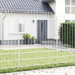 vidaXL Puutarhamaila 11.9x2 m Valkoinen Teräs Moderni Koristeluaita vidaXL Puutarhamaila 11.9x2 m Valkoinen Teräs Moderni Koristeluaita