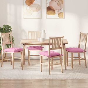 vidaXL Istuintyynyt 4 pcs Pinkki 40 x 40 x 6 cm kangas vidaXL Istuintyynyt 4 pcs Pinkki 40 x 40 x 6 cm kangas