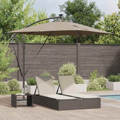 vidaXL Aurinkovarjo 249 x 249 x 250 cm Polyesteri ja alumiini vidaXL Aurinkovarjo 249 x 249 x 250 cm Polyesteri ja alumiini