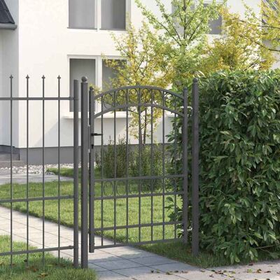 vidaXL Aitausportti EMMEN 170 x 100 cm Jauhemaalattu teräs Harmaa vidaXL Aitausportti EMMEN 170 x 100 cm Jauhemaalattu teräs Harmaa