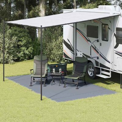 vidaXL Telttamatto Sininen ja harmaa 450 x 250 cm Polyeteeni vidaXL Telttamatto Sininen ja harmaa 450 x 250 cm Polyeteeni