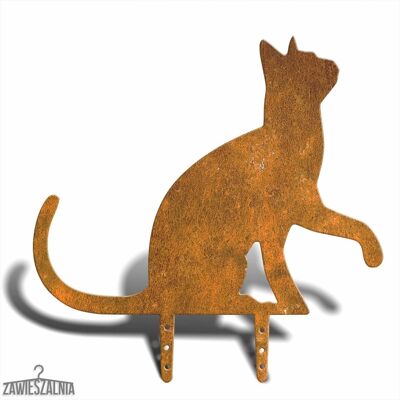Puutarhan linnunpelätinriipus Kissa Tassu L 41×42 cm – metallinen koriste ja linnunkarkotin Puutarhan linnunpelätinriipus Kissa Tassu L 41×42 cm – metallinen koriste ja linnunkarkotin