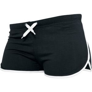 Urban Classics Hotpantsit - French Terry - XS- L - varten Naiset - Musta-valkoinen Urban Classics Hotpantsit - French Terry - XS- L - varten Naiset - Musta-valkoinen