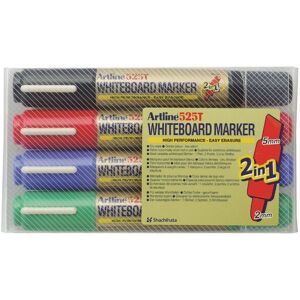 Artline 525T 2i1 Whiteboard 4/set Artline 525T 2i1 Whiteboard 4/set