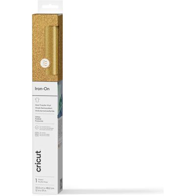 Cricut Glitter Iron-On 30x48cm (Gold) Cricut Glitter Iron-On 30x48cm (Gold)