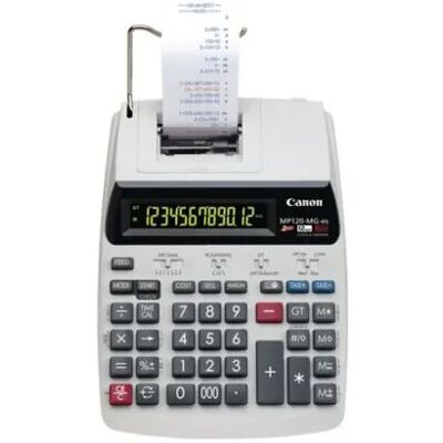 Canon MP120-MG-es II -tulostava pöytälaskin, 12-numeroinen, valkoinen Canon MP120-MG-es II -tulostava pöytälaskin, 12-numeroinen, valkoinen