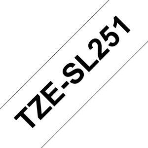 BROTHER TZe-SL self laminated tape black on white 24 mm BROTHER TZe-SL self laminated tape black on white 24 mm