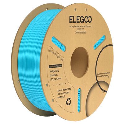 ELEGOO PLA+ 1.75 mm, 1 kg -3D-tulostusfilamentti, sininen ELEGOO PLA+ 1.75 mm, 1 kg -3D-tulostusfilamentti, sininen