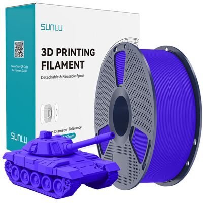 SUNLU PLA+ 1.75 mm, 1 kg -3D-tulostusfilamentti, sininen SUNLU PLA+ 1.75 mm, 1 kg -3D-tulostusfilamentti, sininen