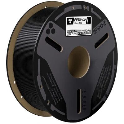 ELEGOO PETG-CF 1.75 mm, 500 g -3D-tulostusfilamentti, musta ELEGOO PETG-CF 1.75 mm, 500 g -3D-tulostusfilamentti, musta