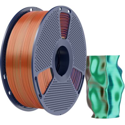 SUNLU PLA+ silkkinen, 1.75 mm, 1 kg -3D-tulostusfilamentti, oranssi, sininen, vihreä SUNLU PLA+ silkkinen, 1.75 mm, 1 kg -3D-tulostusfilamentti, oranssi, sininen, vihreä