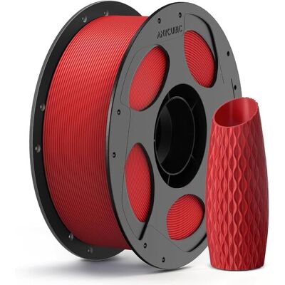 Anycubic PLA+ 1.75 mm, 1 kg -3D-tulostusfilamentti, punainen Anycubic PLA+ 1.75 mm, 1 kg -3D-tulostusfilamentti, punainen