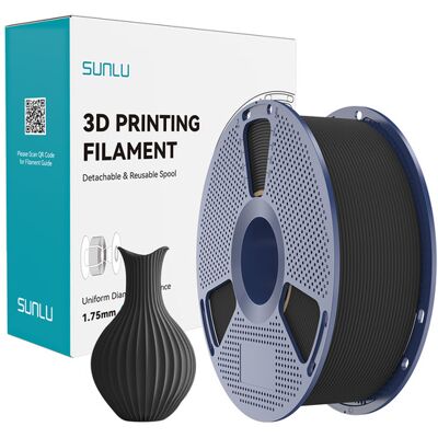 SUNLU Classic B PLA 1.75 mm, 1 kg -3D-tulostusfilamentti, musta SUNLU Classic B PLA 1.75 mm, 1 kg -3D-tulostusfilamentti, musta