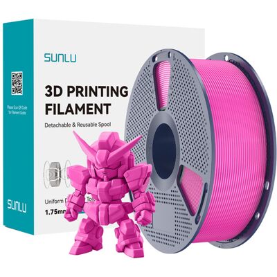 SUNLU PLA+ 1.75 mm, 1 kg -3D-tulostusfilamentti, magenta SUNLU PLA+ 1.75 mm, 1 kg -3D-tulostusfilamentti, magenta