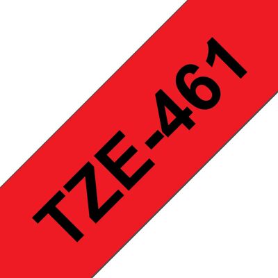 BROTHER TZ461 36 BLACK ON RED BROTHER TZ461 36 BLACK ON RED