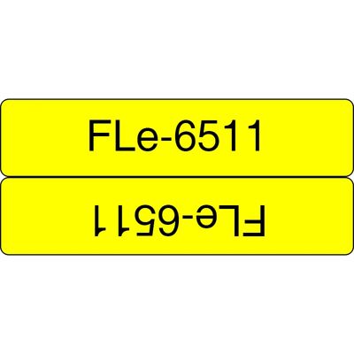 BROTHER FLE6511 21MMX45MM BLCK ON YELL FLAG TAPE BROTHER FLE6511 21MMX45MM BLCK ON YELL FLAG TAPE