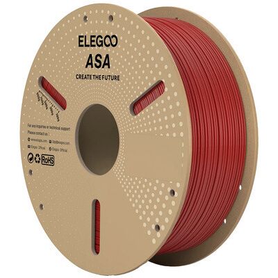ELEGOO ASA 1.75 mm, 1 kg -3D-tulostusfilamentti, punainen ELEGOO ASA 1.75 mm, 1 kg -3D-tulostusfilamentti, punainen