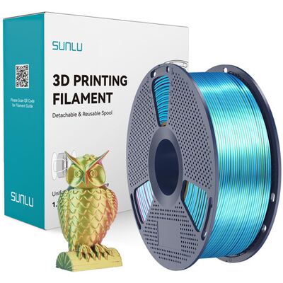 SUNLU PLA+ silkkinen, 1.75 mm, 1 kg -3D-tulostusfilamentti, punainen, keltainen, vihreä SUNLU PLA+ silkkinen, 1.75 mm, 1 kg -3D-tulostusfilamentti, punainen, keltainen, vihreä