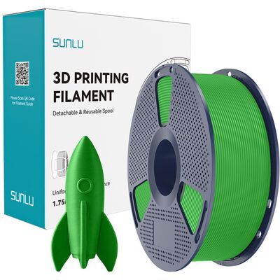 SUNLU H-S G PLA, nopea, 1.75 mm -3D-tulostusfilamentti, vihreä SUNLU H-S G PLA, nopea, 1.75 mm -3D-tulostusfilamentti, vihreä