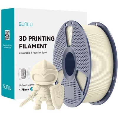 SUNLU PLA+ 1.75 mm, 1 kg -3D-tulostusfilamentti, Bone White SUNLU PLA+ 1.75 mm, 1 kg -3D-tulostusfilamentti, Bone White