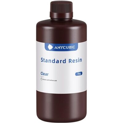 ANYCUBIC Standard fotopolymeerihartsi, 1 l, läpinäkyvä ANYCUBIC Standard fotopolymeerihartsi, 1 l, läpinäkyvä