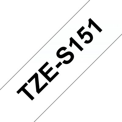 BROTHER TZES151 24 BLACK ON CLEAR STR. A BROTHER TZES151 24 BLACK ON CLEAR STR. A