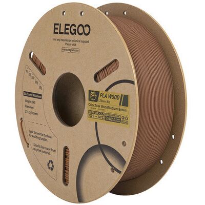 ELEGOO PLA puu 1.75 mm -3D-tulostusfilamentti, Indian Oak ELEGOO PLA puu 1.75 mm -3D-tulostusfilamentti, Indian Oak
