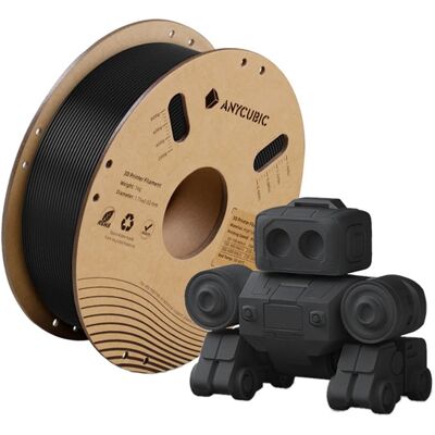 ANYCUBIC High Speed PLA, 1 kg -3D-tulostusfilamentti, musta ANYCUBIC High Speed PLA, 1 kg -3D-tulostusfilamentti, musta
