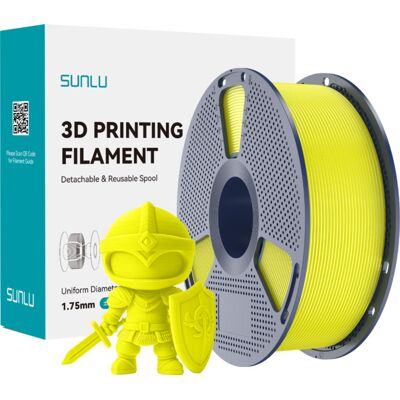 SUNLU PLA+ 1.75 mm, 1000 g -3D-tulostusfilamentti, keltainen SUNLU PLA+ 1.75 mm, 1000 g -3D-tulostusfilamentti, keltainen