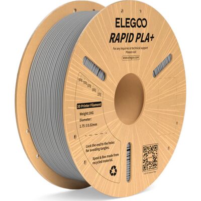 ELEGOO Rapid PLA+ 1.75 mm, 1 kg -3D-tulostusfilamentti, harmaa ELEGOO Rapid PLA+ 1.75 mm, 1 kg -3D-tulostusfilamentti, harmaa