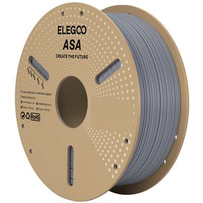 ELEGOO ASA 1.75 mm, 1 kg -3D-tulostusfilamentti, harmaa ELEGOO ASA 1.75 mm, 1 kg -3D-tulostusfilamentti, harmaa
