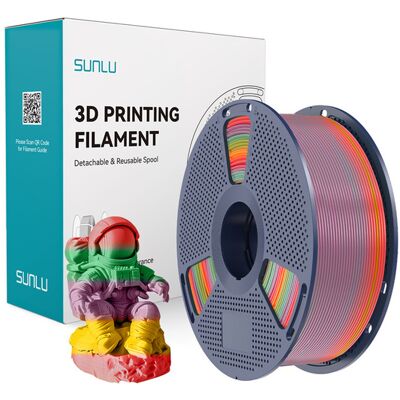 SUNLU R 01 PLA 1.75 mm, 1 kg -3D-tulostusfilamentti, Rainbow SUNLU R 01 PLA 1.75 mm, 1 kg -3D-tulostusfilamentti, Rainbow