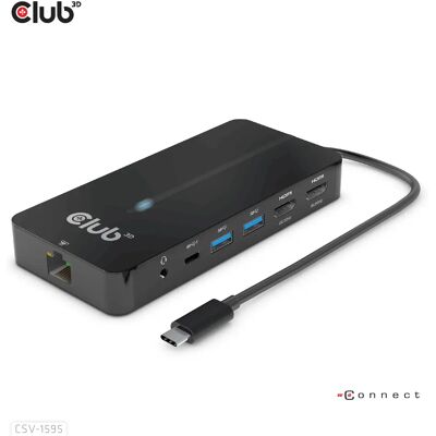 Club 3D 3.1 Gen1 USB-C 7-in-1 -hubi, Musta Club 3D 3.1 Gen1 USB-C 7-in-1 -hubi, Musta