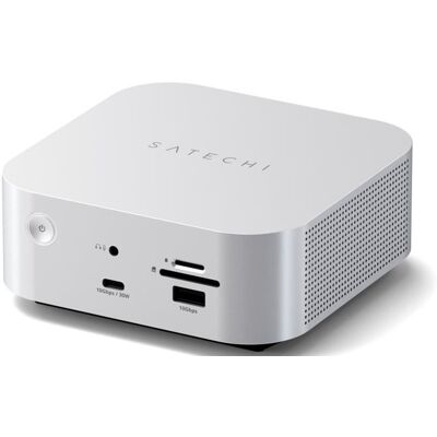 Satechi Thunderbolt 5 CubeDock M.2 NVMe -telakka, 1-paikkainen, Thunderbolt 5, hopea Satechi Thunderbolt 5 CubeDock M.2 NVMe -telakka, 1-paikkainen, Thunderbolt 5, hopea