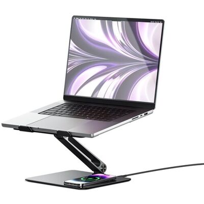 ALOGIC Elite Power -kannettavan tietokoneen teline langattomalla latauslaitteella ALOGIC Elite Power -kannettavan tietokoneen teline langattomalla latauslaitteella