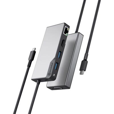 ALOGIC USB-C Fusion MAX 6-in-1 Hub V2 HDMI, USB, Ethernet & PD – Space Grey ALOGIC USB-C Fusion MAX 6-in-1 Hub V2 HDMI, USB, Ethernet & PD – Space Grey