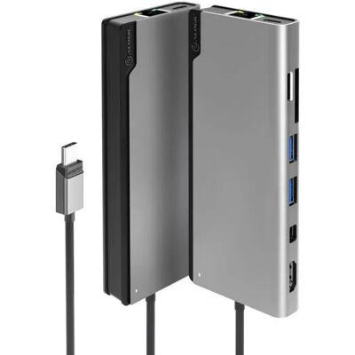 ALOGIC ULDPLSV2-SGR Kannettava dokk - Dual 4K, 100W Power, USB-C ALOGIC ULDPLSV2-SGR Kannettava dokk - Dual 4K, 100W Power, USB-C