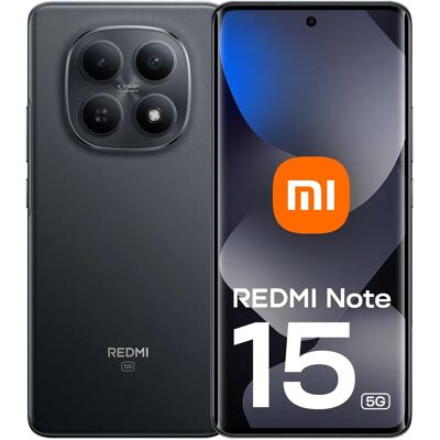 Xiaomi Redmi Note 15 5G 6/128 Gt -puhelin, musta Xiaomi Redmi Note 15 5G 6/128 Gt -puhelin, musta