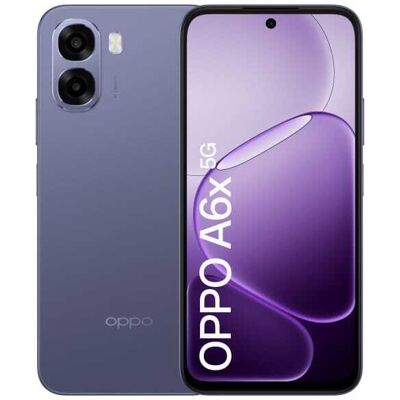 OPPO A6x 4/128 Gt -puhelin, musta, purppura OPPO A6x 4/128 Gt -puhelin, musta, purppura