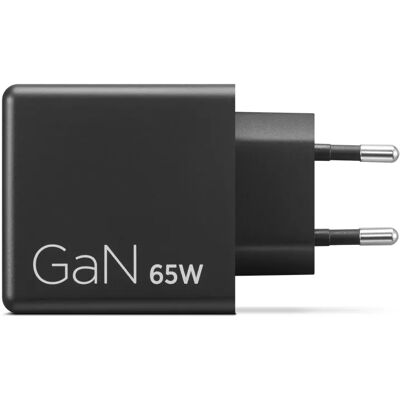 Lenovo Dual USB-C 65W GaN - Virtalähde, Musta Lenovo Dual USB-C 65W GaN - Virtalähde, Musta