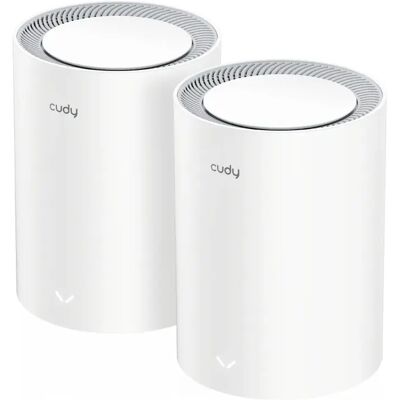 Cudy M3000 -mesh WiFi -järjestelmä, Wi-Fi 6, AX3000, Dual-band, 2 kpl, 2,5G WAN -portilla, harmaa/valkoinen Cudy M3000 -mesh WiFi -järjestelmä, Wi-Fi 6, AX3000, Dual-band, 2 kpl, 2,5G WAN -portilla, harmaa/valkoinen