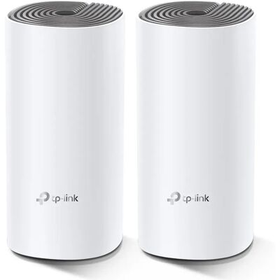 TP-Link Deco E4 -mesh WiFi -järjestelmä, Wi-Fi 5, AC1200, Dual-band, 2 kpl, valkoinen TP-Link Deco E4 -mesh WiFi -järjestelmä, Wi-Fi 5, AC1200, Dual-band, 2 kpl, valkoinen