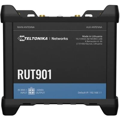 Teltonika RUT901 -reititin, Wi-Fi 4, 4G, PoE, musta Teltonika RUT901 -reititin, Wi-Fi 4, 4G, PoE, musta