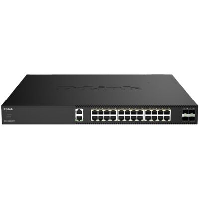 D-Link DXS-1250-28YP/E - 28-porttinen hallittava 10 gigabitin PoE-kytkin D-Link DXS-1250-28YP/E - 28-porttinen hallittava 10 gigabitin PoE-kytkin